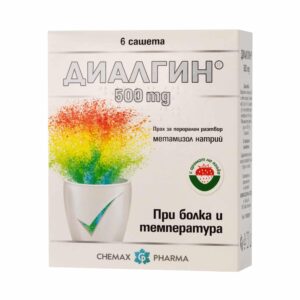 Chemax Pharma Диалгин Експрес 500 mg/50 mg x6 сашета