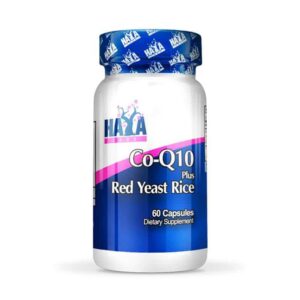 Haya Labs Коензим Q10 60мг. + Мая от Червен ориз 600мг. x 60 капсули