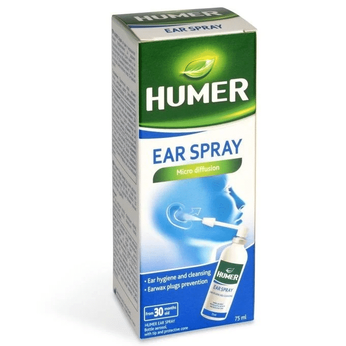 Humer Спрей за почистване на уши с морска вода 75 ml Humex