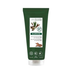 Klorane Подхранващ душ гел с органично купуасу и аромат Кора от кедър 200 ml
