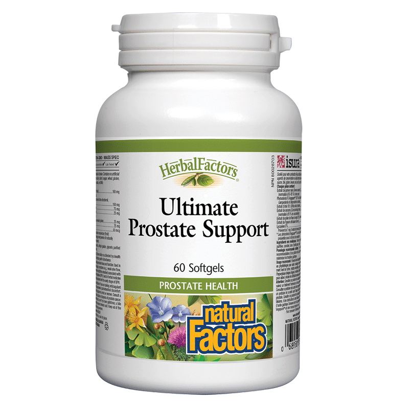 kompleksna_grizha_za_prostata_410mg Natural Factors ULTIMATE™ Prostate Support (Комплексна грижа за простата) 410 mg x60 софтгел капсули
