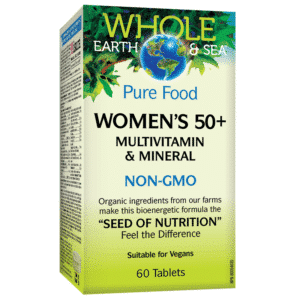 Natural Factors Whole earth and sea® Мултивитамини и минерали за жени 50+ x60 таблетки