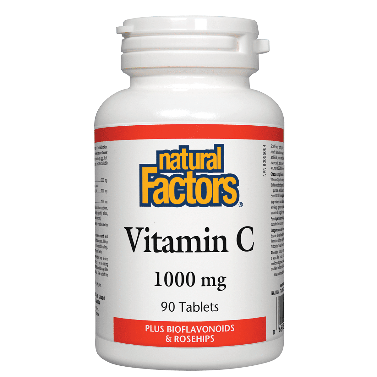 Natural Factors Витамин C 1000 mg (с шипка и Биофлавони) х90 таблетки