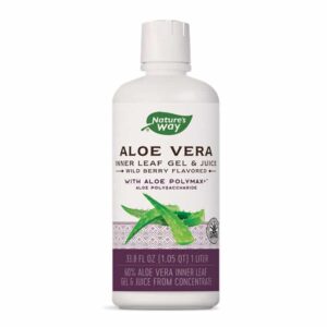 Nature's Way Алое Вера 60 % гел и сок с вкус на горски плодове 1L