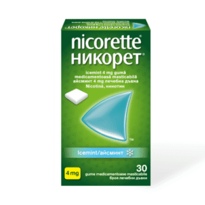 Никорет Айсминт 4 mg лечебна дъвка х30 броя