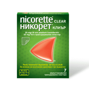 Никорет Clear 25 mg/16 h х7 трансдермални пластири