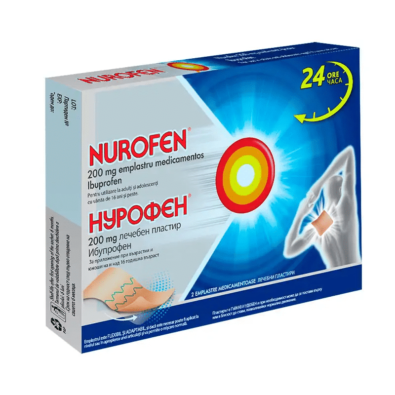 nurofen_200_mg_lecheben_plastir Нурофен 200 mg лечебен пластир х2 броя SidayaPharma