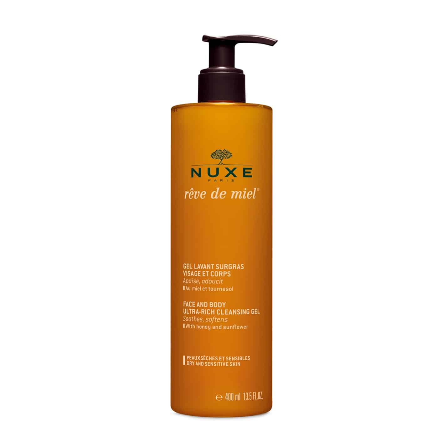 Nuxe Reve de Miel Измиващ гел с мед за суха кожа 400 ml