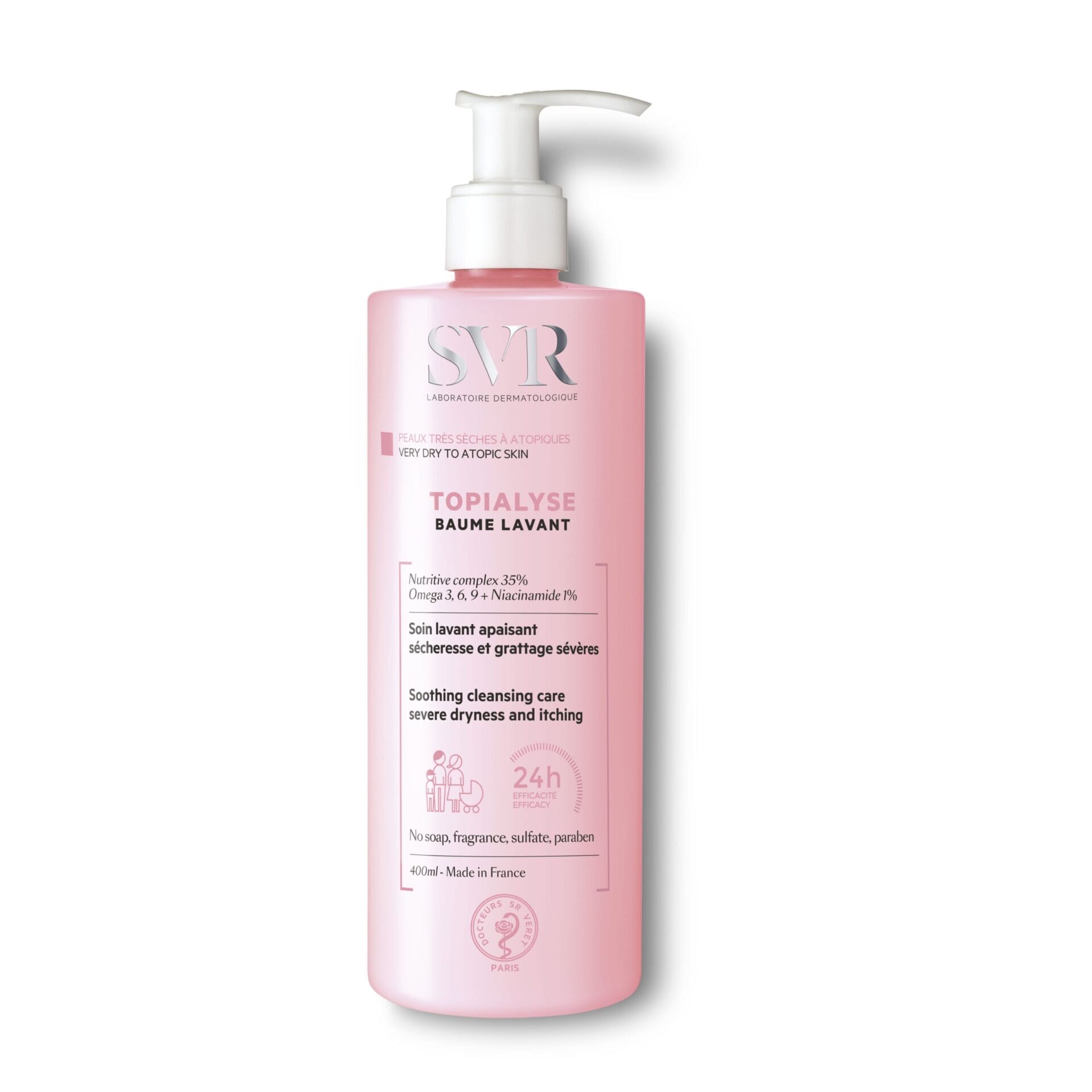 SVR Topialyse Интензивно почистващ балсам за суха и атопична кожа 400 ml
