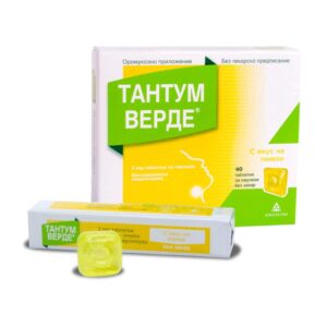 Тантум Верде с вкус на лимон 3 мг х40 таблетки за смучене
