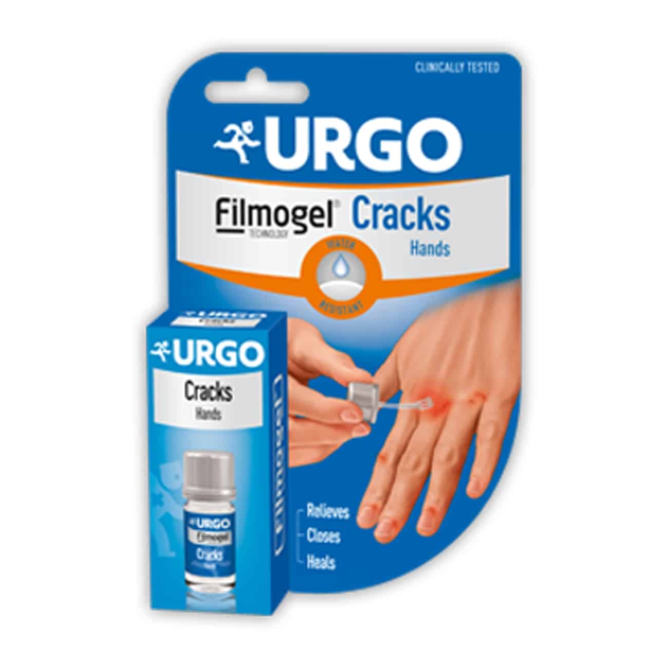 urgo_filmogel_cracks_hands_25ml Urgo Filmogel Течна лепенка за лечение на напуквания и болезнени нацепвания по кожата 25 мл