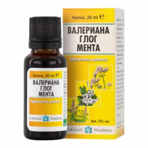 Валериана, глог, мента капки 20 ml