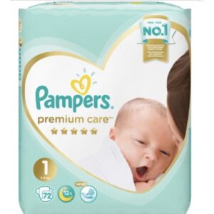 Пелени Pampers Premium Care 1 New Born ,72 броя