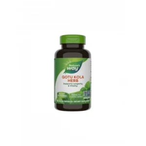 Gotu Kola Herb - Готу кола (За кръвообращението, венозната система и мозъчната функция),475 mg, 180 капсули Nature’s Way