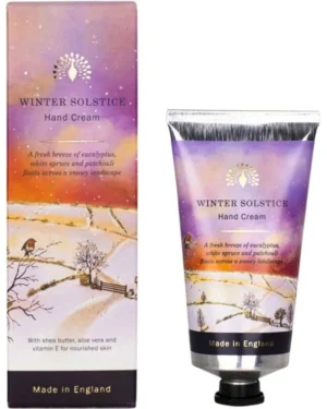 English Soap Company Winter Solstice Hand Cream Крем за ръце с аромат на бял смърч, евкалипт и лайм