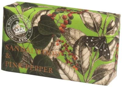 English Soap Company Sandalwood & Pink Pepper Луксозен сапун с аромат на сандалово дърво и розов пипер
