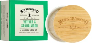 Комплект за бръснене Scottish Fine Soaps Men's Grooming Сапун и керамична купа за бръснене от серията Men's Grooming