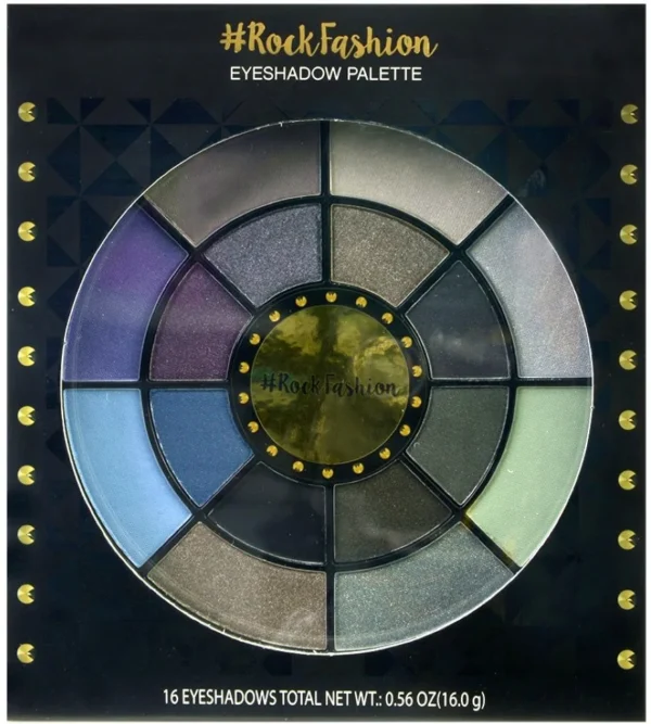 Markwins International Rock Fashion Eyeshadow Palette Палитра с 16 цвята сенки за очи