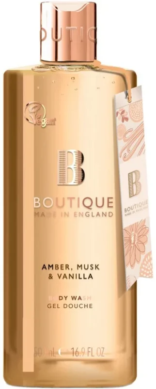 Boutique Body Wash Душ гел с аромат на амбър, мускус и ванилия