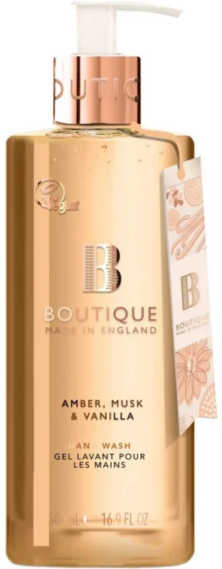 Boutique Hand Wash Течен сапун с аромат на амбър, мускус и ванилия