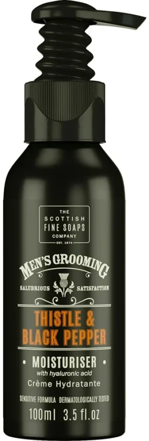 Scottish Fine Soaps Men's Grooming Thistle & Black Pepper Moisturiser Cream Хидратиращ крем за лице за мъже от серията Men's Grooming