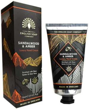 English Soap Company Sandalwood & Amber Hand Cream Луксозен крем за ръце с аромат на сандалово дърво и амбър