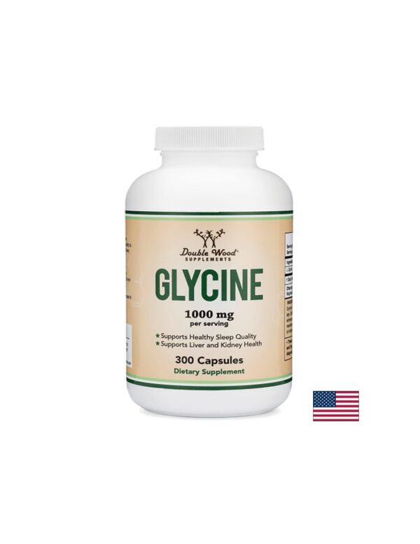 Glycine/ Глицин, 300 капсули Double Wood