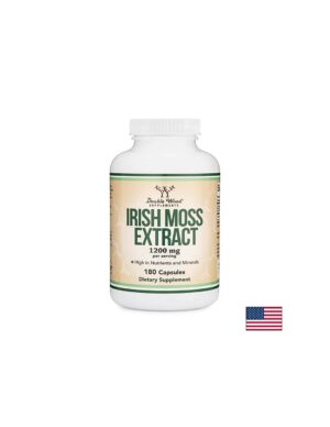 Irish sea moss - Червени водорасли (ирландски мъх), 180 капсули Double Wood