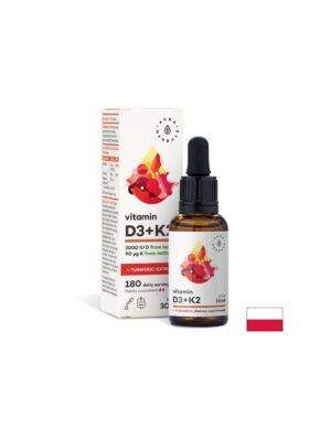 Кости и стави - Витамин D3 800 IU + K2 36 µg + Куркума, 30 ml капки