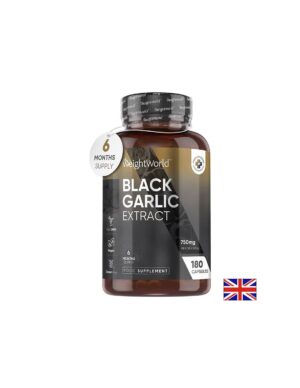 Здраве за сърцето - Черен чесън 750 mg, 180 капсули - Black Garlic