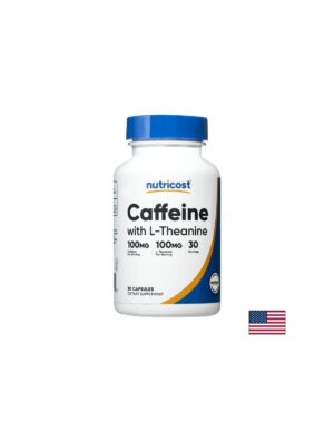 Енергия и добро настроение - Кофеин 100 mg + L-Теанин 100 mg, 30 капсули