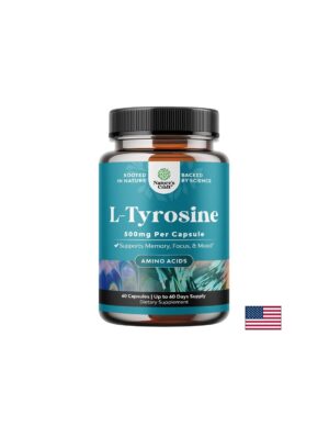 L-тирозин – Памет, фокус и устойчивост на стрес, 500 mg, 60 капсули