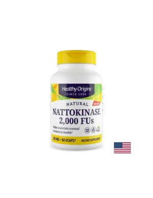 Натокиназа – Здраво кръвообращение и нормално кръвно налягане, 100 mg / 2000 FU, 60 вегетариански капсули