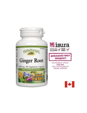 Ginger Root/ Джинджифил (корен) 450 mg х 90 капсули Natural Factors
