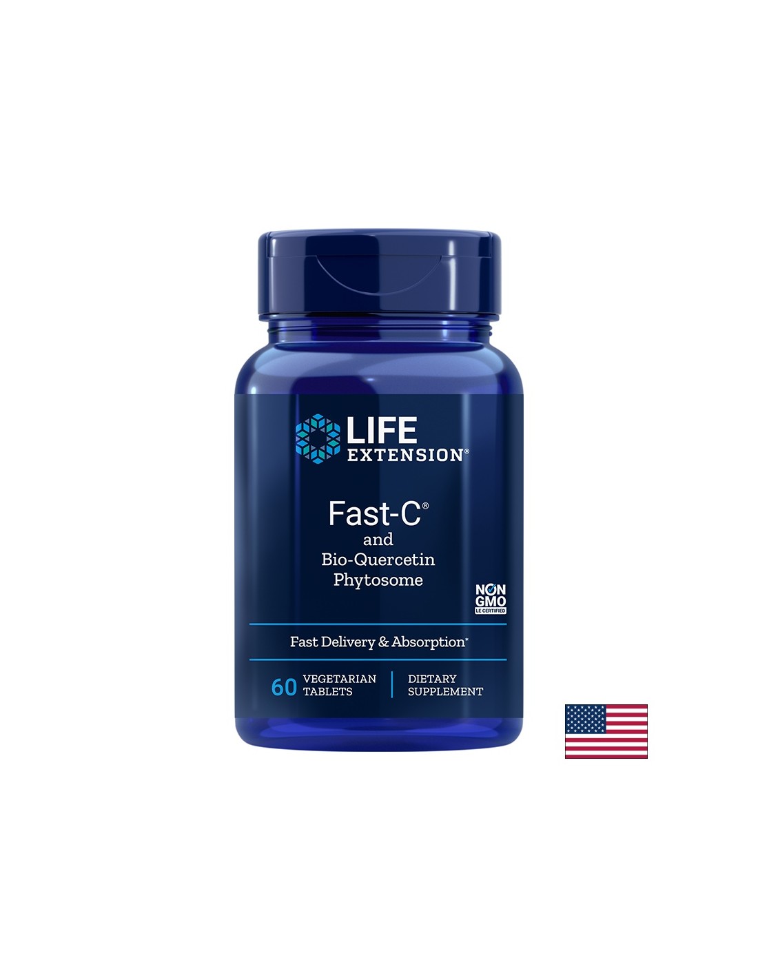 fast-c-vitamin-s-bio-kvercetin-60-tabletki.jpg Fast-C® and Bio-Quercetin Phytosome/ Витамин С + Кверцетин х 60 таблетки Life Extension