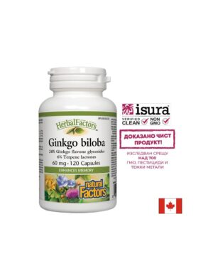 Ginkgo Biloba/ Гинко Билоба 60 mg х 120 капсули Natural Factors