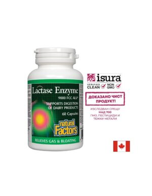 Lactase Enzyme / Лактаза ензим 250 mg х 60 капсули Natural Factors