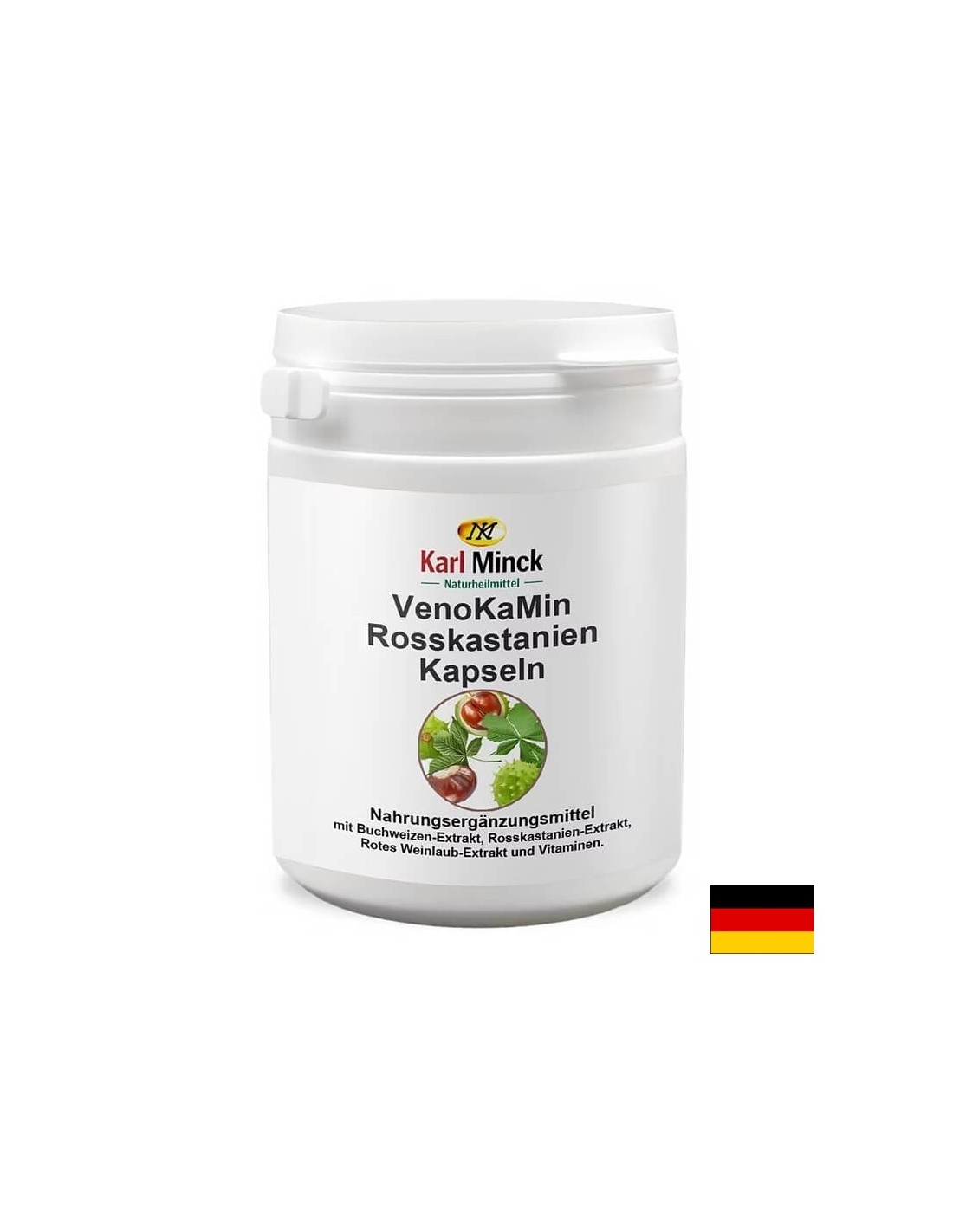 venokamin-rosskastanien-div-kesten-formula-sresshu-razshireni-veni-120-kapsuli.jpg VenoKaMin Rosskastanien - Див кестен - Формула срещу разширени вени, 120 капсули Karl Minck