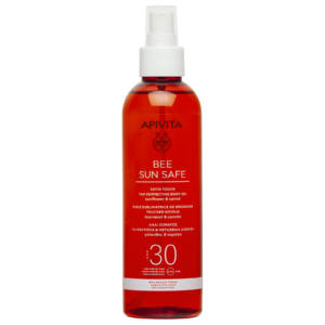 Apivita Bee Sun Safe SPF30 Олио за шоколадов тен 200 ml