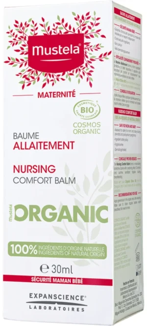 Mustela Органик Успокояващ балсам за зърна при кърмене 30 ml