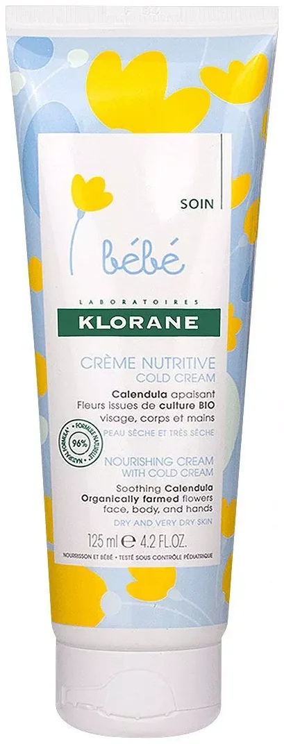 45347 Klorane Bebe Подхранващ крем с колд крем 125 ml