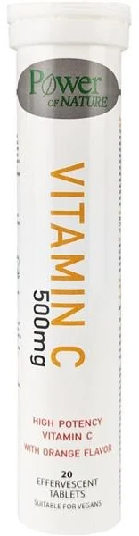 Power of Nature Витамин C 500 mg х20 ефервесц. таблетки