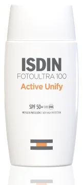 ISDIN FotoUltra 100 Active Unify SPF50+ Слънцезащитен флуид с депигментиращо действие 50 ml