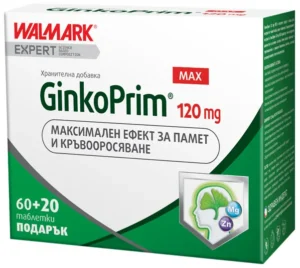 ГинкоПрим Макс 120 mg 60+20 таблетки
