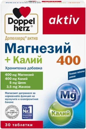 DoppelHerz Aktiv Магнезий + Калий 400 х30 таблетки
