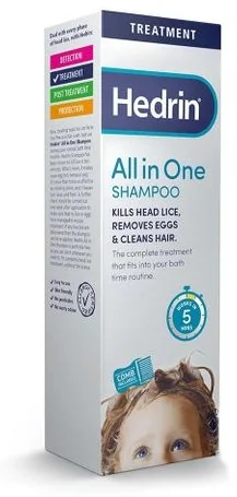 76567 Hedrin All In One Шампоан против въшки 100 ml Omega Vita