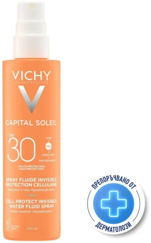 Vichy Capital Soleil Cell Protect SPF30 Флуиден спрей за защита на кожните клетки 200 ml