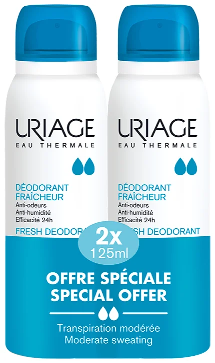 84751 Uriage ПРОМО Fresh Дезодорант 2 х125 ml