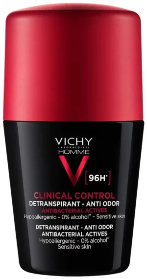Vichy Homme Clinical Control Рол-он дезодорант против неприятна миризма до 96 часа 50 ml