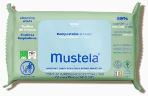 Mustela Мокри кърпи с вода 99% натурални съставки с парфюм х60 броя